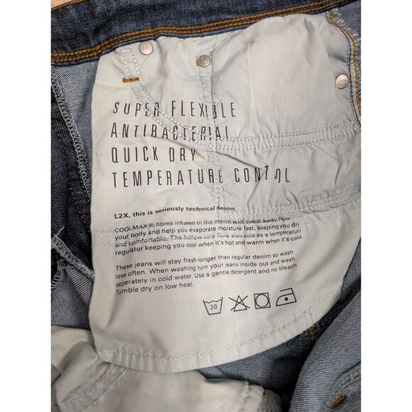 DU/ER Jeans Denim Mens Size 34/32 Blue L2X Slim Fit - Picture 5 of 8